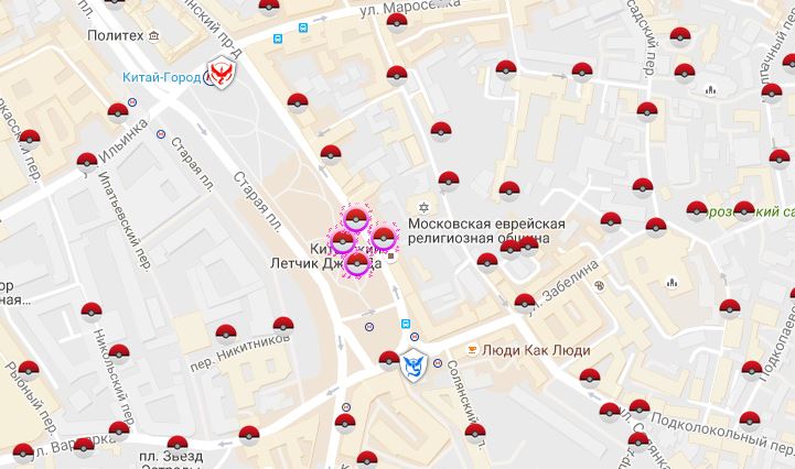 Карта всех покемонов для Москвы фото