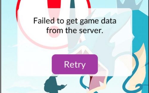 «Failed to get game data from the server» в Pokemon GO — что это?