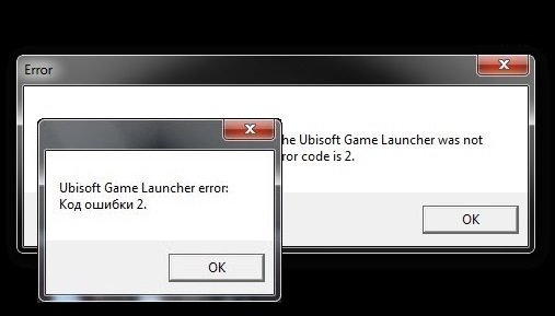 oshibka ubisoft game launcher error code 2