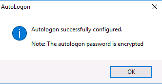 Autologon для Windows: завершение работы