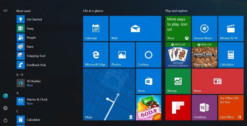 Всё о настройках кнопки «Пуск» в Windows 10