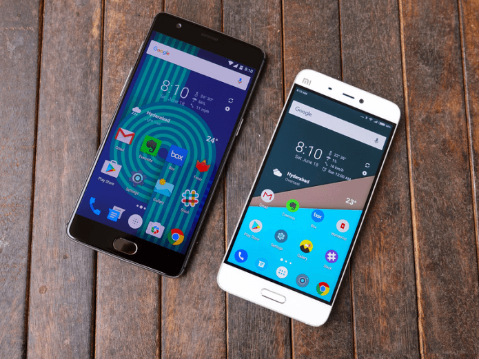 Смартфоны OnePlus и Xiaomi