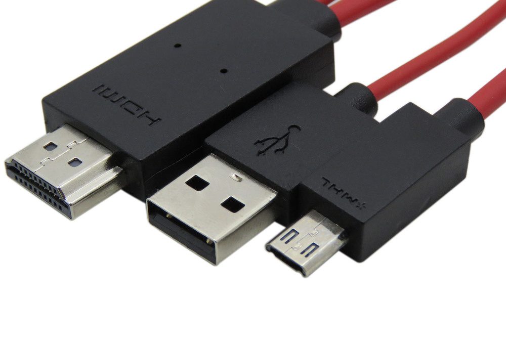 USB, HDMI и MHL (mini-HDMI) кабели