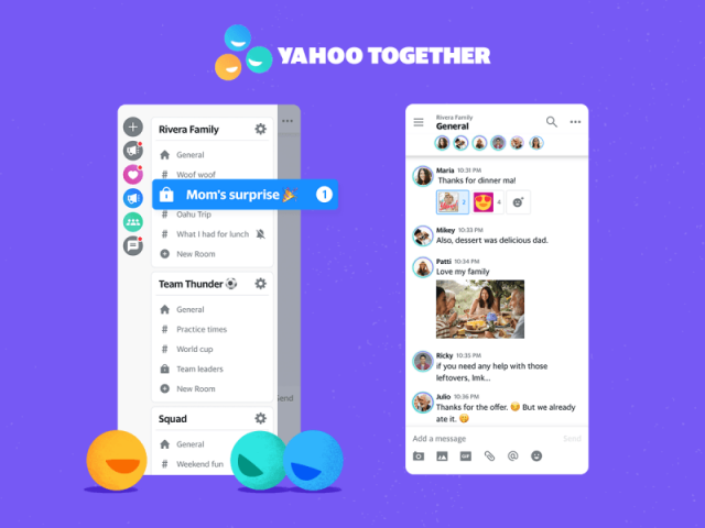 Yahoo выпустила мессенджер для общения в групповых чатах