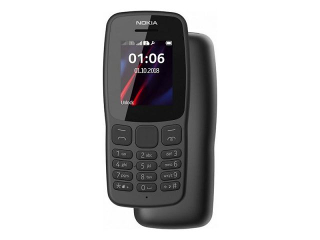 Представлен недорогой кнопочный телефон Nokia 106