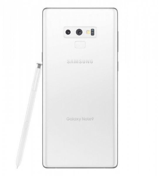 Samsung Galaxy Note 9 в белом цвете