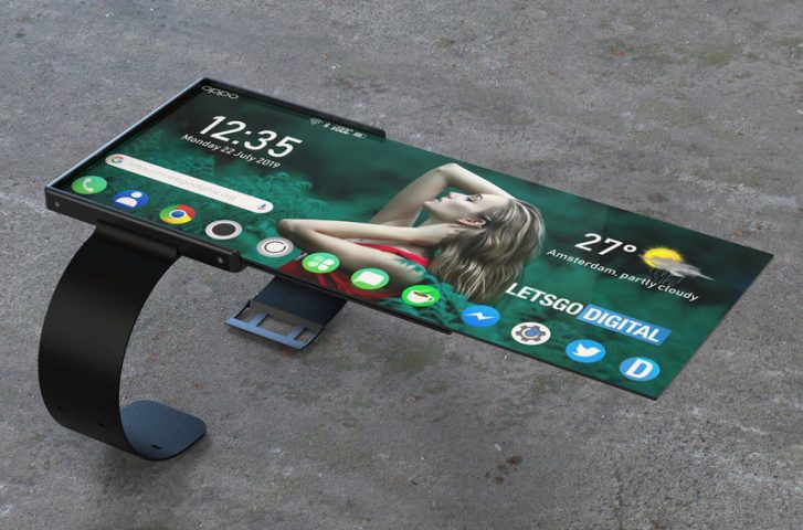 OPPO запатентовала «умные» часы со складным экраном