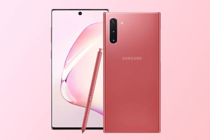 Появились качественные рендеры Samsung Galaxy Note 10 в розовом корпусе