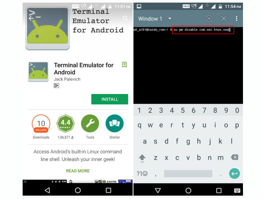 Программа Android Terminal Emulator — установка и рабочая область