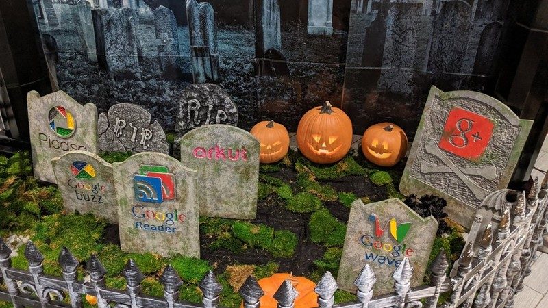 В центральном офисе корпорации Google появилось «кладбище» сервисов, уничтоженных руководством бренда